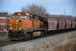 Grain train cruises east